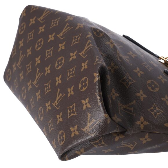 Louis Vuitton Flower Tote MM Monogram Shoulder Bag M44347 Black Brown - Picture 6 of 8